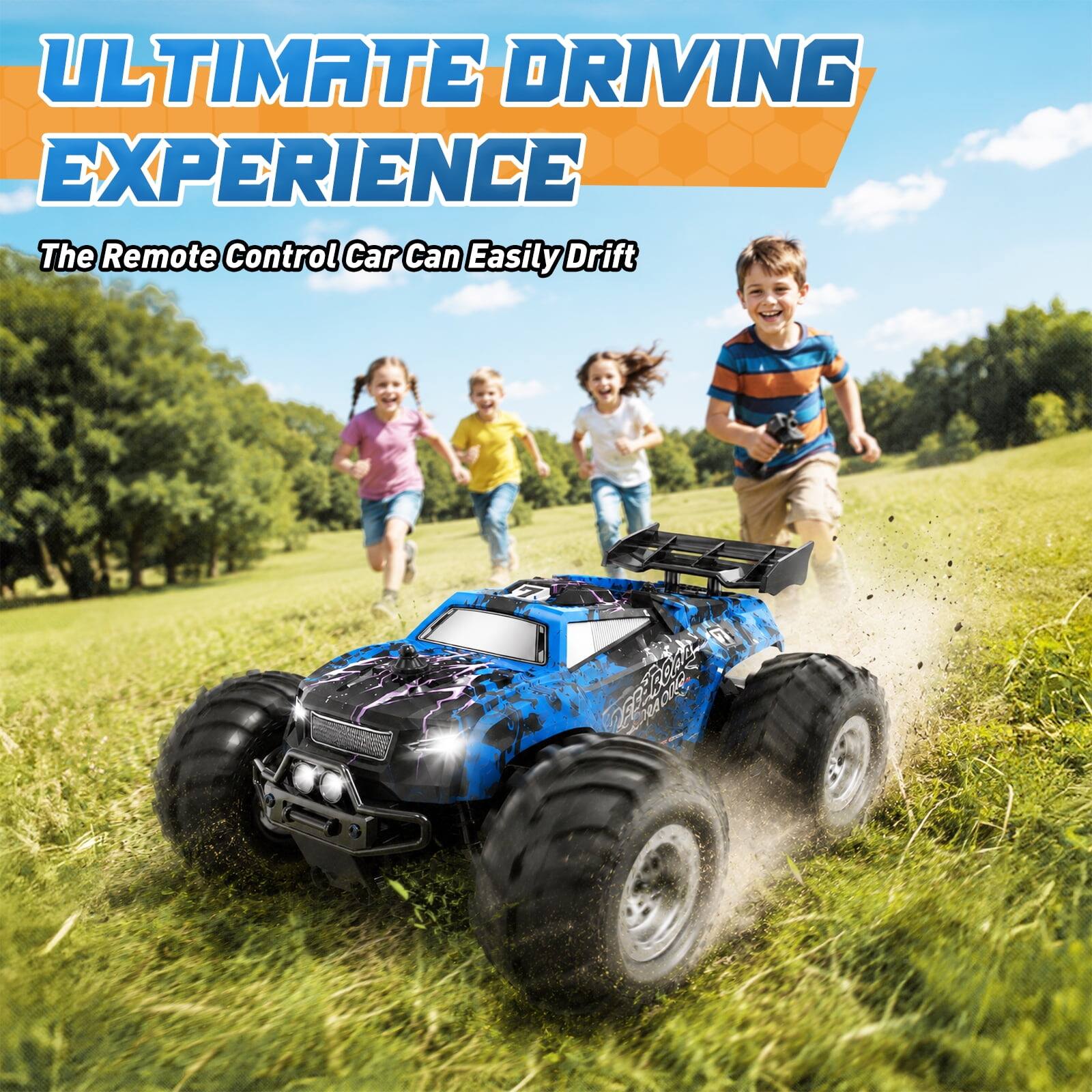 ULTIMATE DRIVING EXPERIENCE  
The Remote Control Car Can Easily Drift