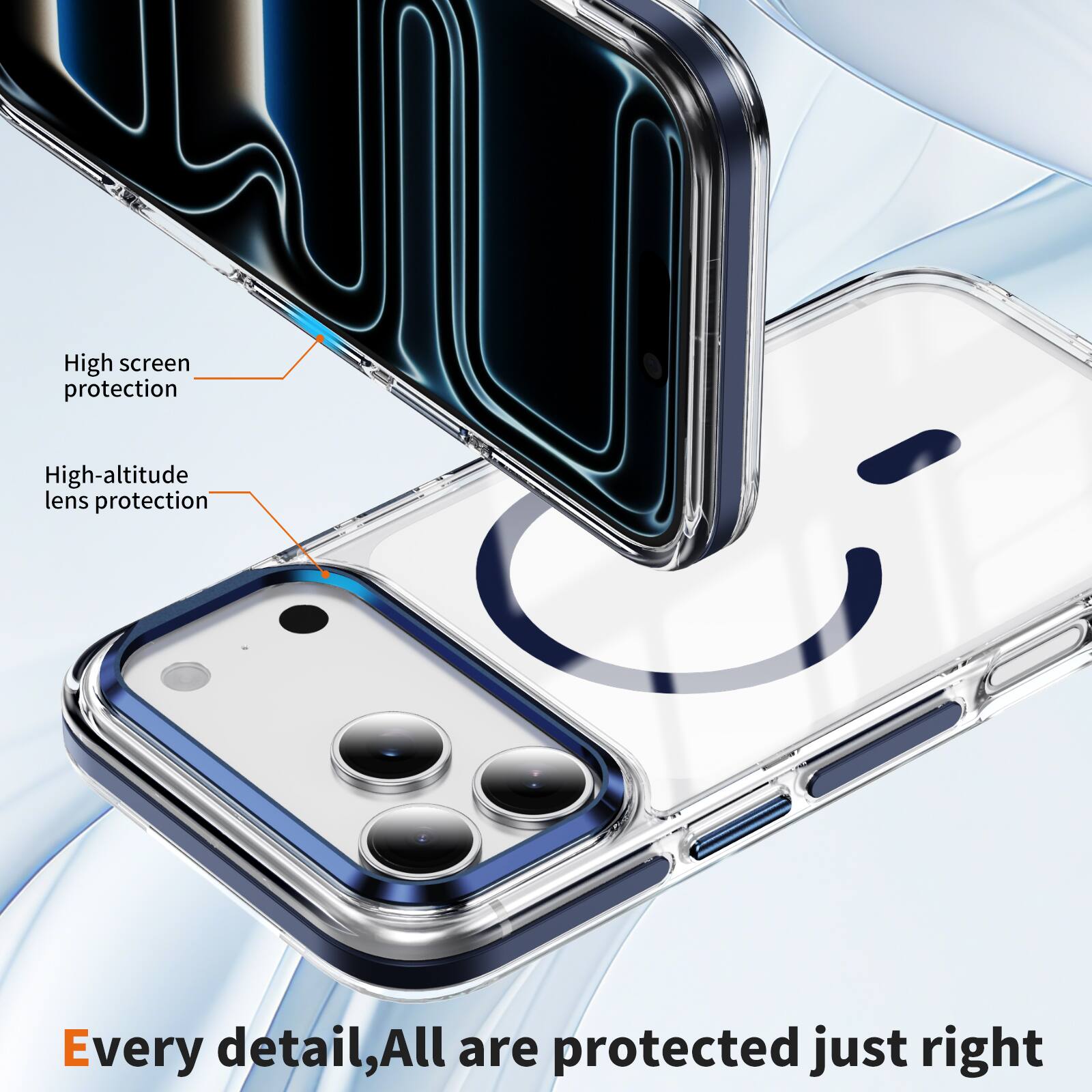 High-altitude lens protection  
High screen protection  
Every detail, All are protected just right