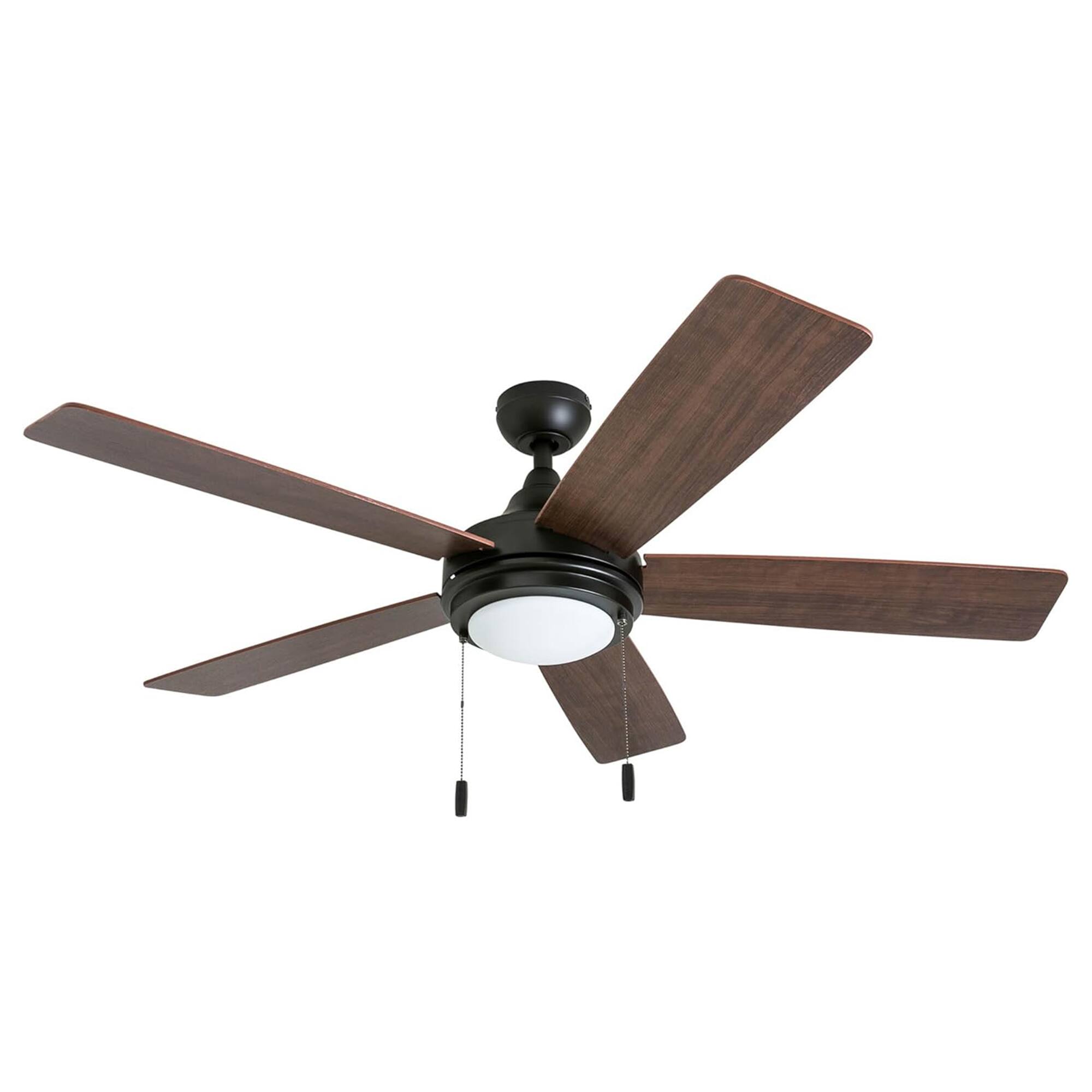 Alt View 6. Honeywell - Honeywell Ventnor 52" Modern Farmhouse LED Ceiling Fan with Pull Chain, Bronze - Bronze.
