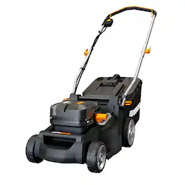 WORX - Nitro WG737 40V 16" Cordless Push Lawn Mower with Brushless Motor (Batteries & Charger Included) - Black