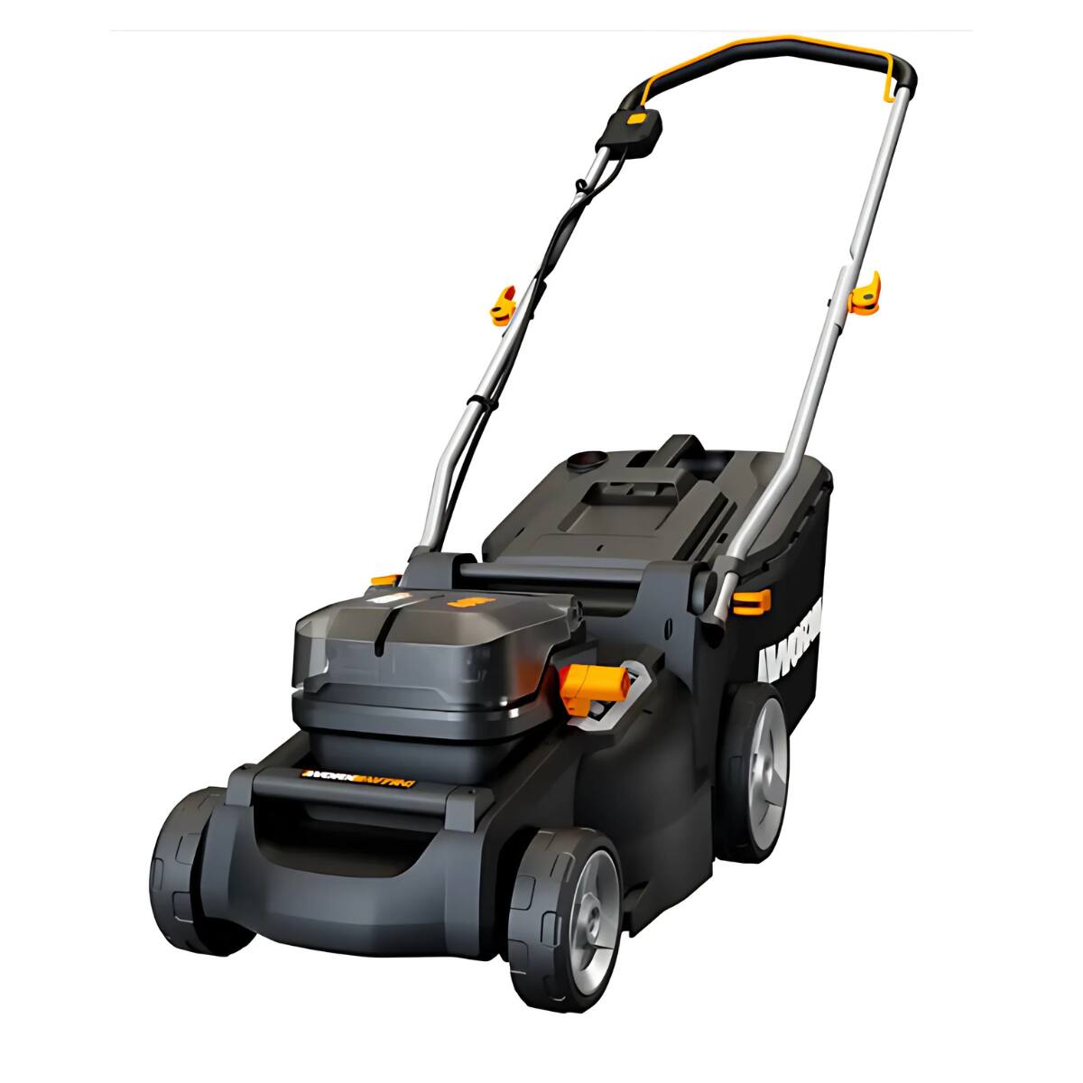 Front. WORX - Worx Nitro WG737 40V 16" Cordless Push Lawn Mower with Brushless Motor (Batteries & Charger Included) - Black.
