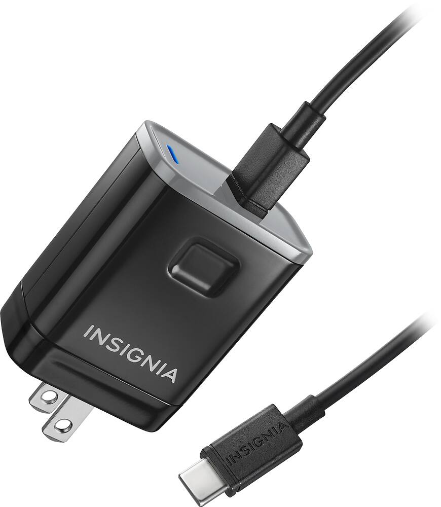 Best Buy Insignia™ USB TypeC Wall Charger Black NSMAC1C3