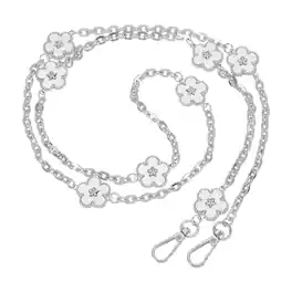 Unique Bargains - 3pcs 1.2" Anti Theft Crossbody Phone Strap with Detachable Tether Tabs Flower Lanyard Leash for Women - White