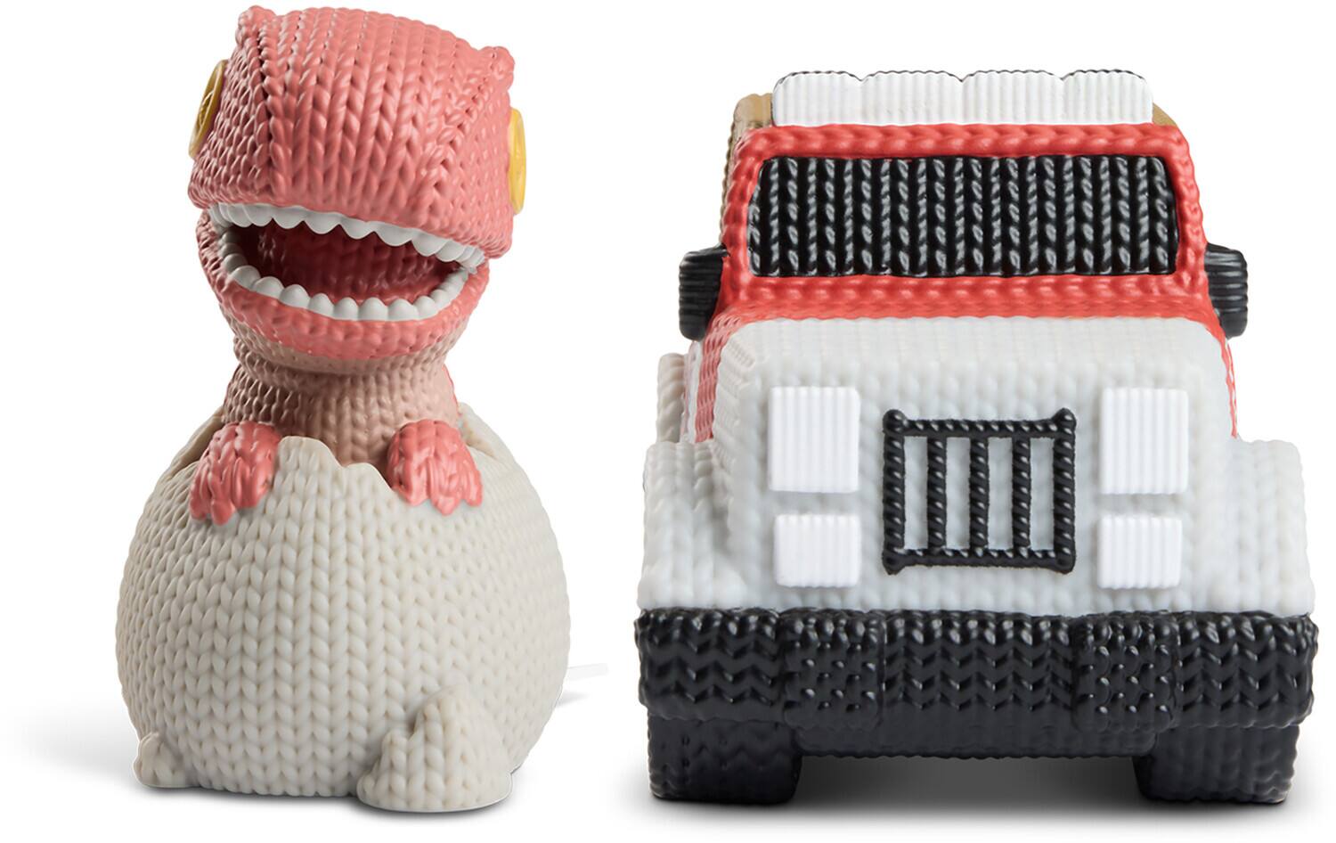 Handmade by Robots - Jurassic Park - Dino Hatching Egg & Park Vehicle 2-Pack - COLLECTIBLES