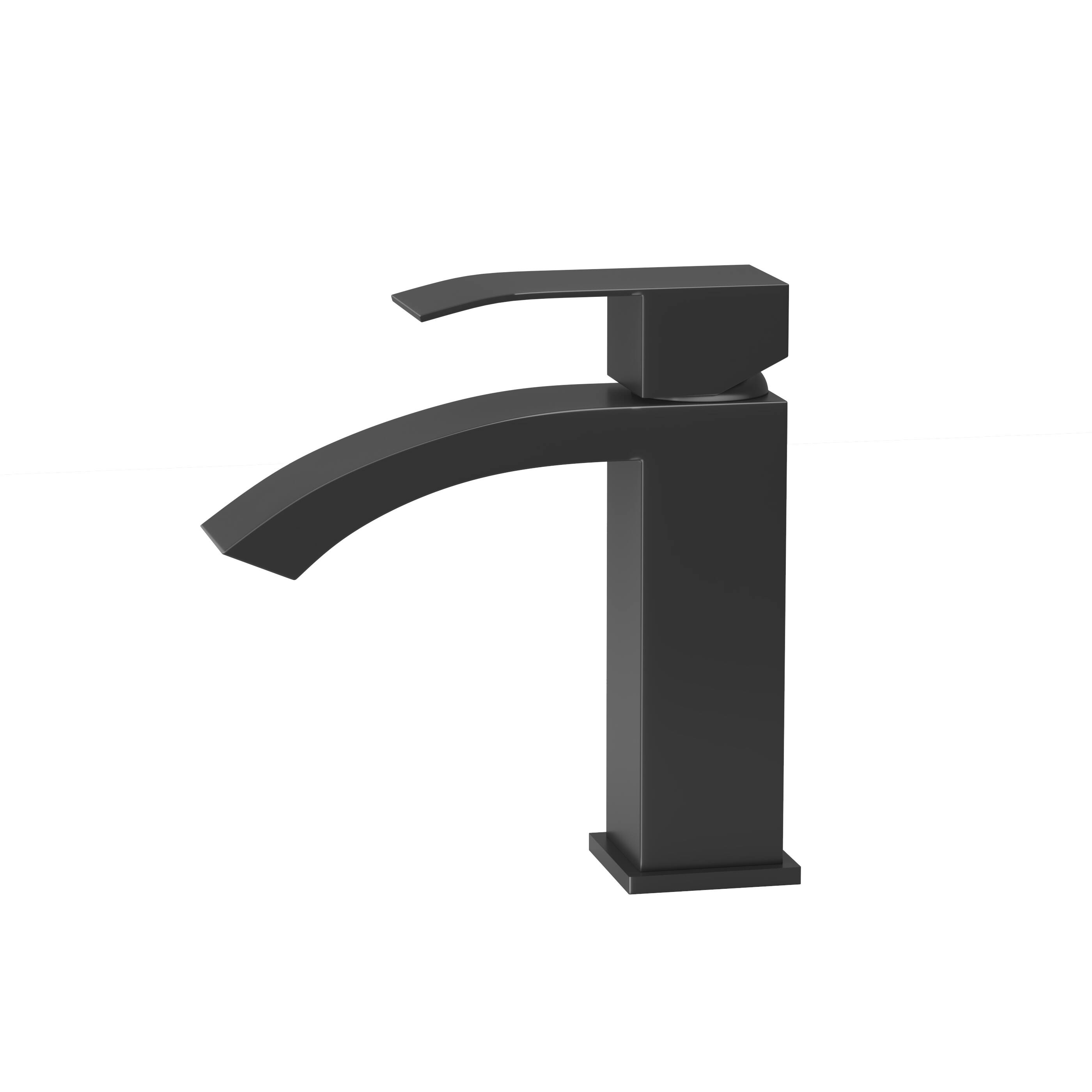 Alt View 6. Bothwa Home - Bothwa Home BF-HD1203-MB  6 - Inch Idris Single Handle Bathroom Faucet in Matt Black Finish - Matt Black.