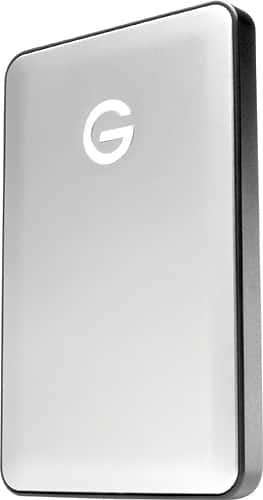 G-Technology - G-DRIVE mobile USB-C 1TB External USB 3.1 Gen1 Portable Hard Drive - Silver-Front_Standard 