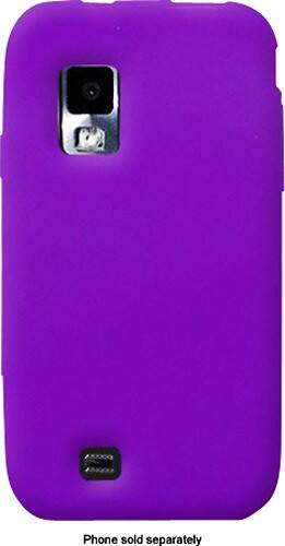 Front Standard. Fosmon - Bundle Silicone Case for Samsung Fascinate SCH-i500 Mobile Phones - Purple.