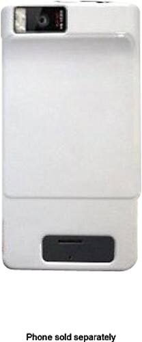 Front Standard. Fosmon - Bundle Snap Case for Motorola DROID X and X2 Mobile Phones - White.