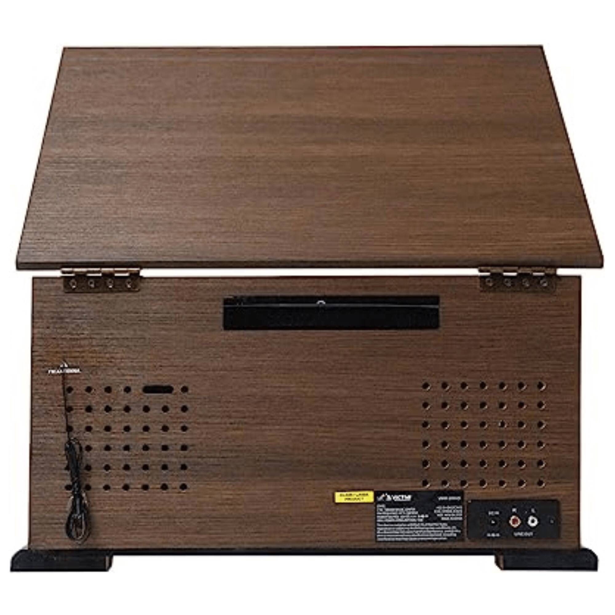 Back. Victor Audio - Victor State 7-in-1 Wood Music Center - Espresso.