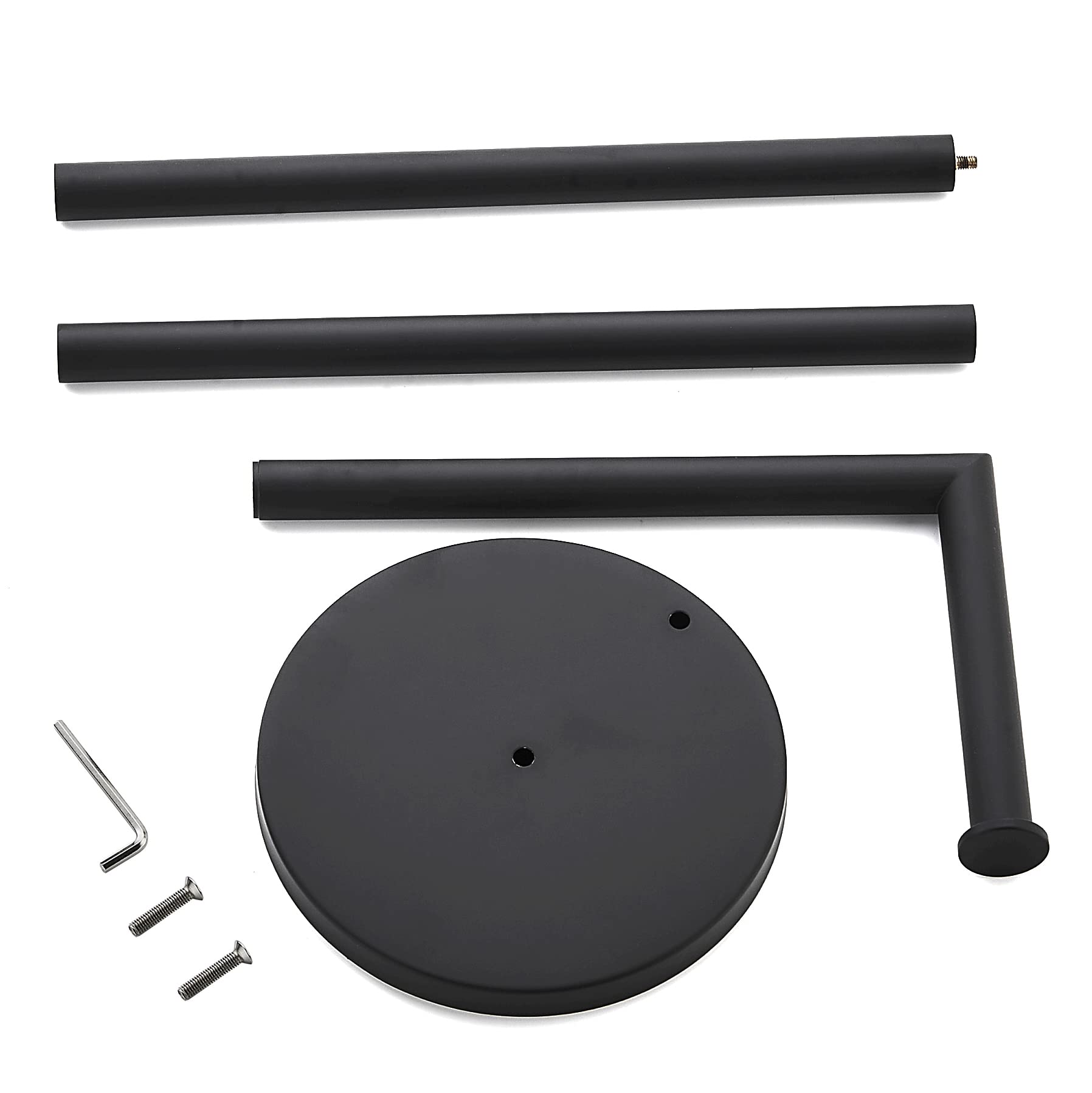 Back. Dazzed Corner - Free Standing Black Toilet Roll Holder,Modern Tissue Roll Holder - Black.