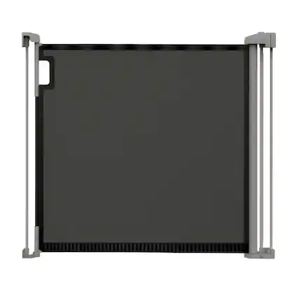 Front. Ingenuity - Summer by Ingenuity The Thruway 52W Series Pet and Baby Retractable Gate with Tuck Away Mesh, Openings up to 52" Wide - - BLACK.