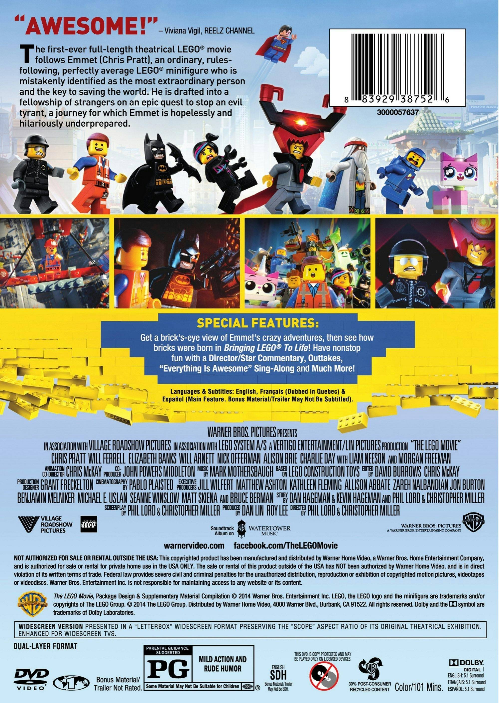 Angle. The LEGO Movie (DVD Special Edition) [DVD].