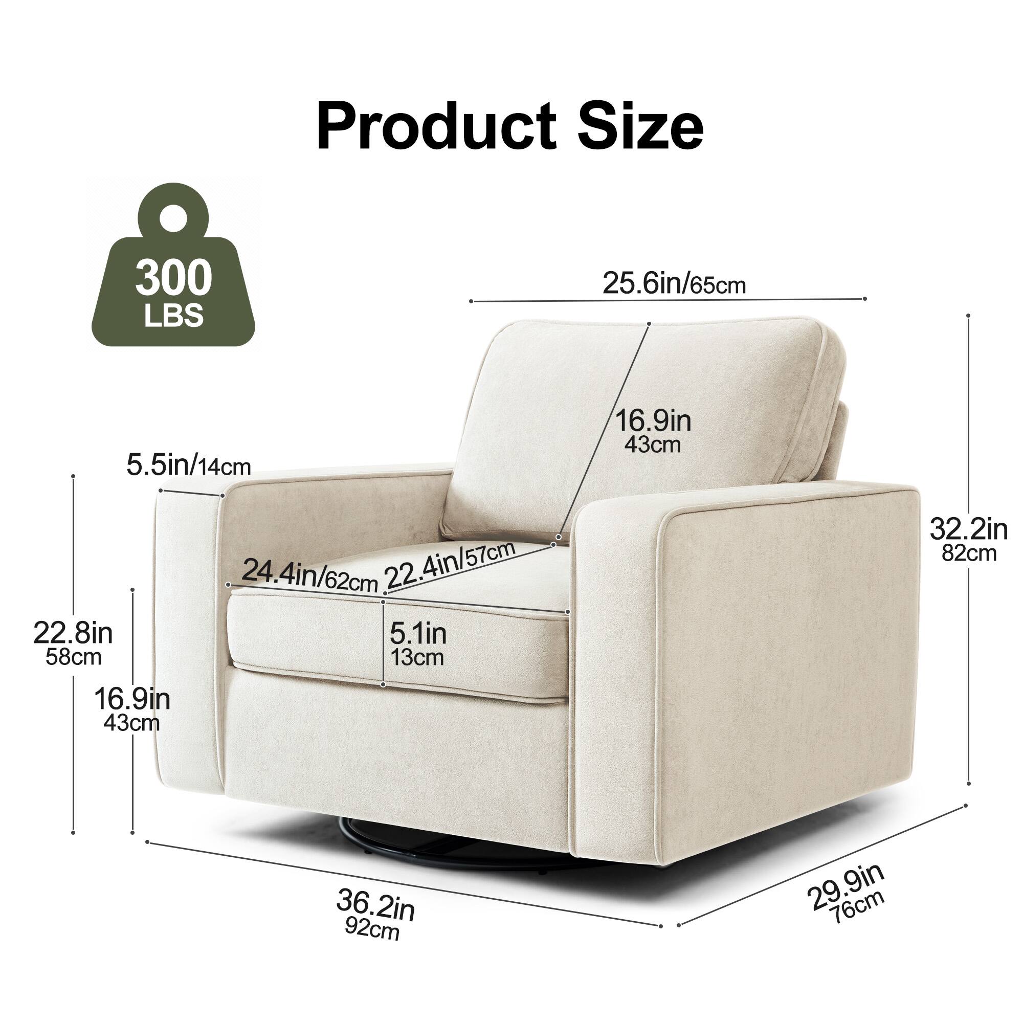 Product Size

300 LBS

- 25.6in/65cm
- 16.9in/43cm
- 22.8in/58cm
- 5.5in/14cm
- 24.4in/62cm
- 22.4in/57cm
- 5.1in/13cm
- 32.2in/82cm
- 36.2in/92cm
- 29.9in/76cm