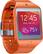 Angle. Samsung - Gear 2 Neo Smartwatch 58.4mm Plastic - Orange Rubber.