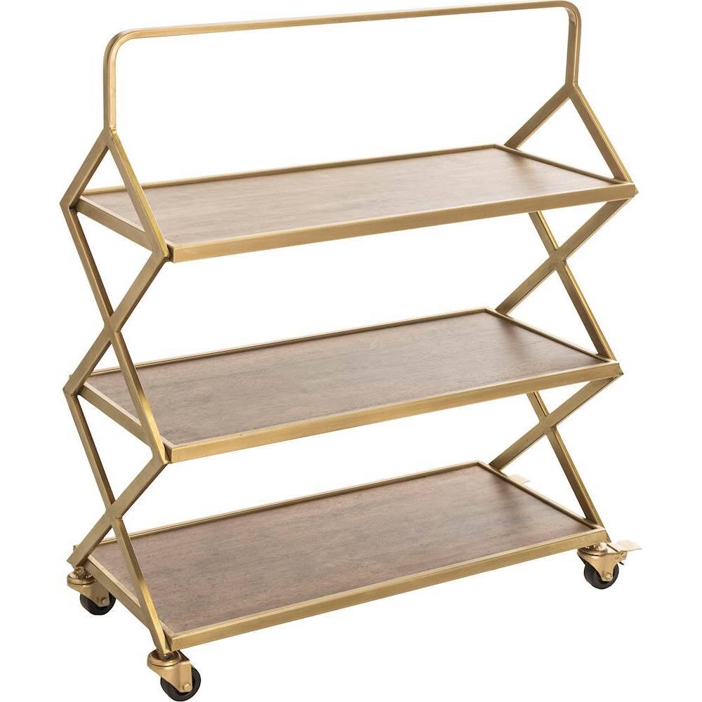 Alt View 11. Adore Decor - Bar Cart - Gold.