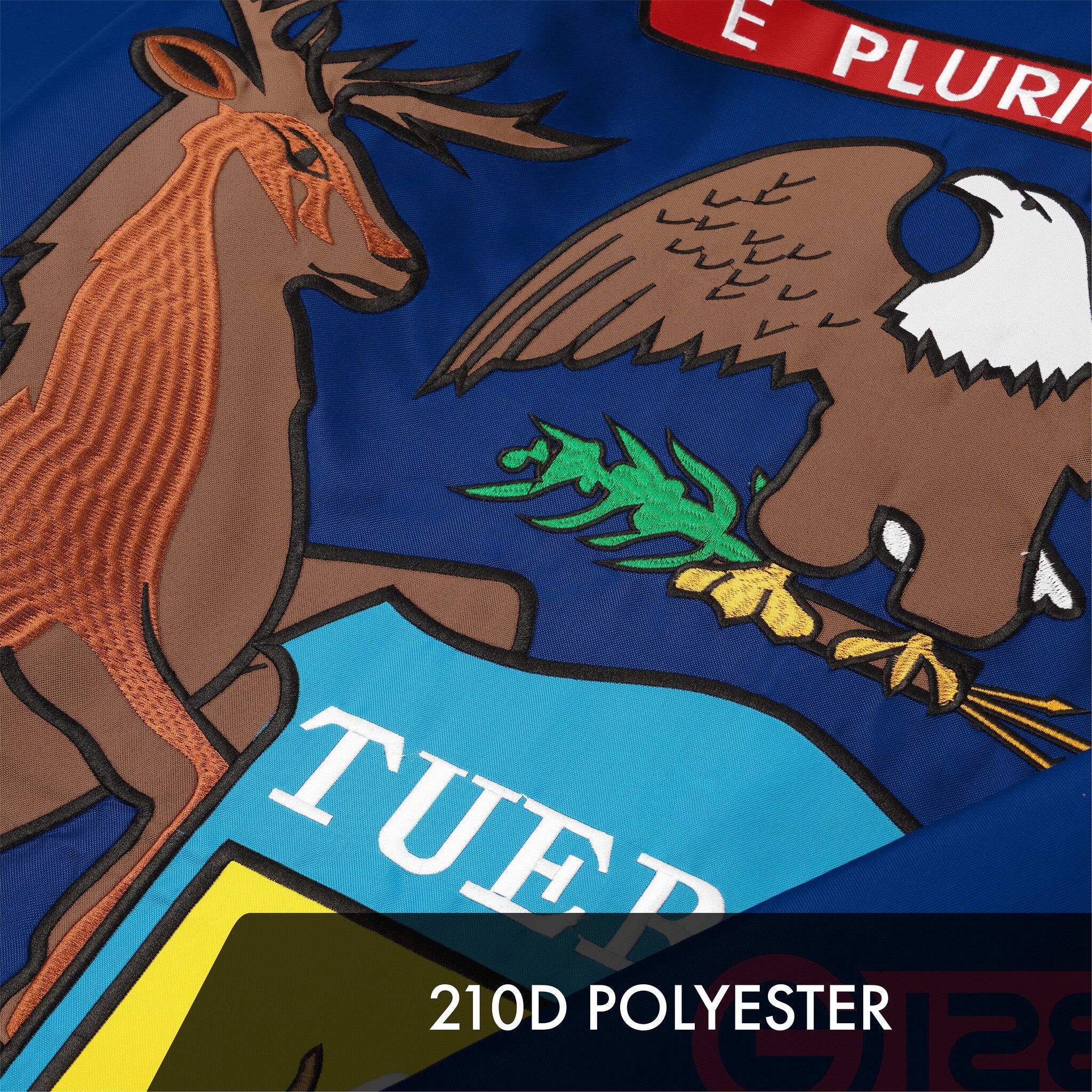 E PLURIBUS UNUM  
210D POLYESTER