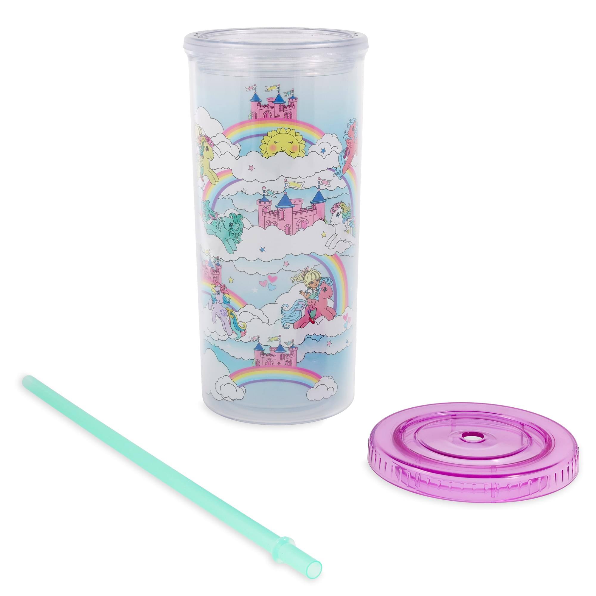 Alt View 10. Silver Buffalo - My Little Pony Dream Castle 20-Ounce Carnival Cup With Lid and Straw - Multi-Colored.