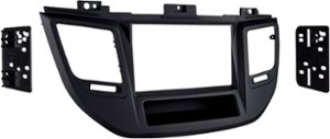 Metra - Dash Kit for Select 2016-2018 Hyundai Tucson DDIN - Matte Black - Front_Zoom