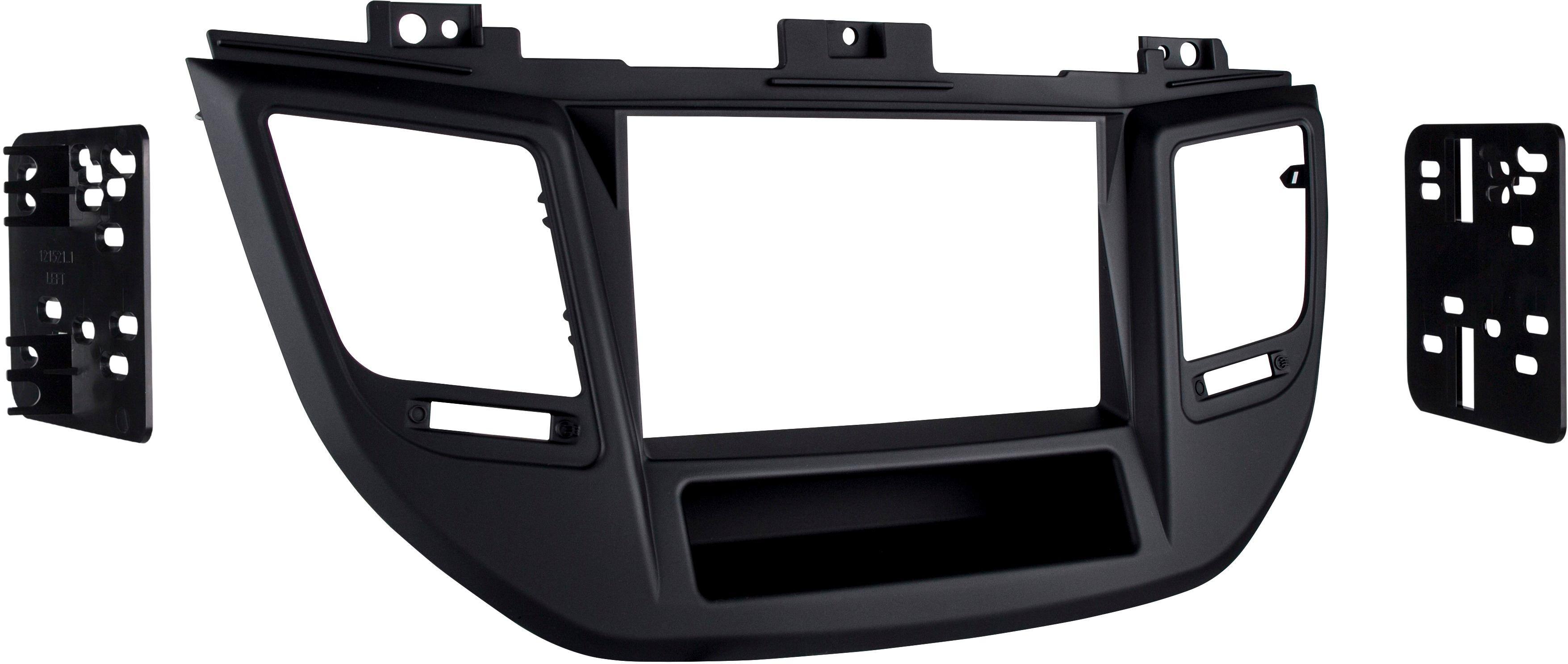 Front. Metra - Dash Kit for Select 2016-2018 Hyundai Tucson DDIN - Matte Black.