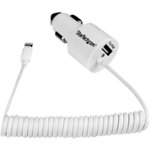 Front Zoom. StarTech.com - Vehicle Charger - White.