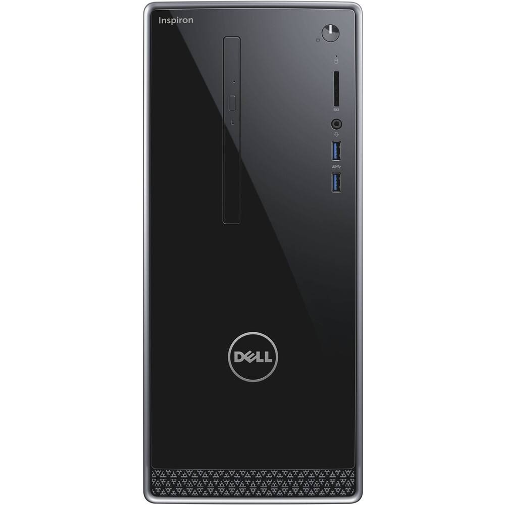 Front. Dell - Inspiron Desktop - AMD A8-Series - 8GB Memory - 1TB Hard Drive - Black.