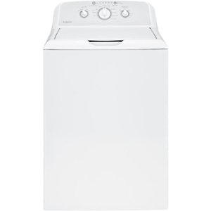 Hotpoint - 3.8 Cu. Ft. Top Load Washer - White with Gray Backsplash