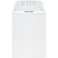 Front. Hotpoint - 3.8 Cu. Ft. Top Load Washer - White on White with Silver.