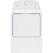 Hotpoint - 6.2 Cu. Ft. 4-Cycle Electric Dryer - White with Gray Backsplash - Larger Front