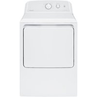 Hotpoint - 6.2 Cu. Ft. 4-Cycle Electric Dryer - White with Gray Backsplash - Front_Zoom
