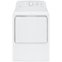 Hotpoint - 6.2 Cu. Ft. 4-Cycle Electric Dryer - White with gray backsplash