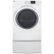 Alt View 11. GE - 7.5 Cu. Ft. 13-Cycle Electric Dryer with Steam - White.