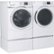 Alt View 12. GE - 7.5 Cu. Ft. 13-Cycle Electric Dryer with Steam - White.
