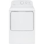 Hotpoint - 6.2 Cu. Ft. 4-Cycle Gas Dryer - White with Gray Backsplash - Front_Standard