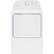 Front. Hotpoint - 6.2 Cu. Ft. Gas Dryer - White on White with Silver.