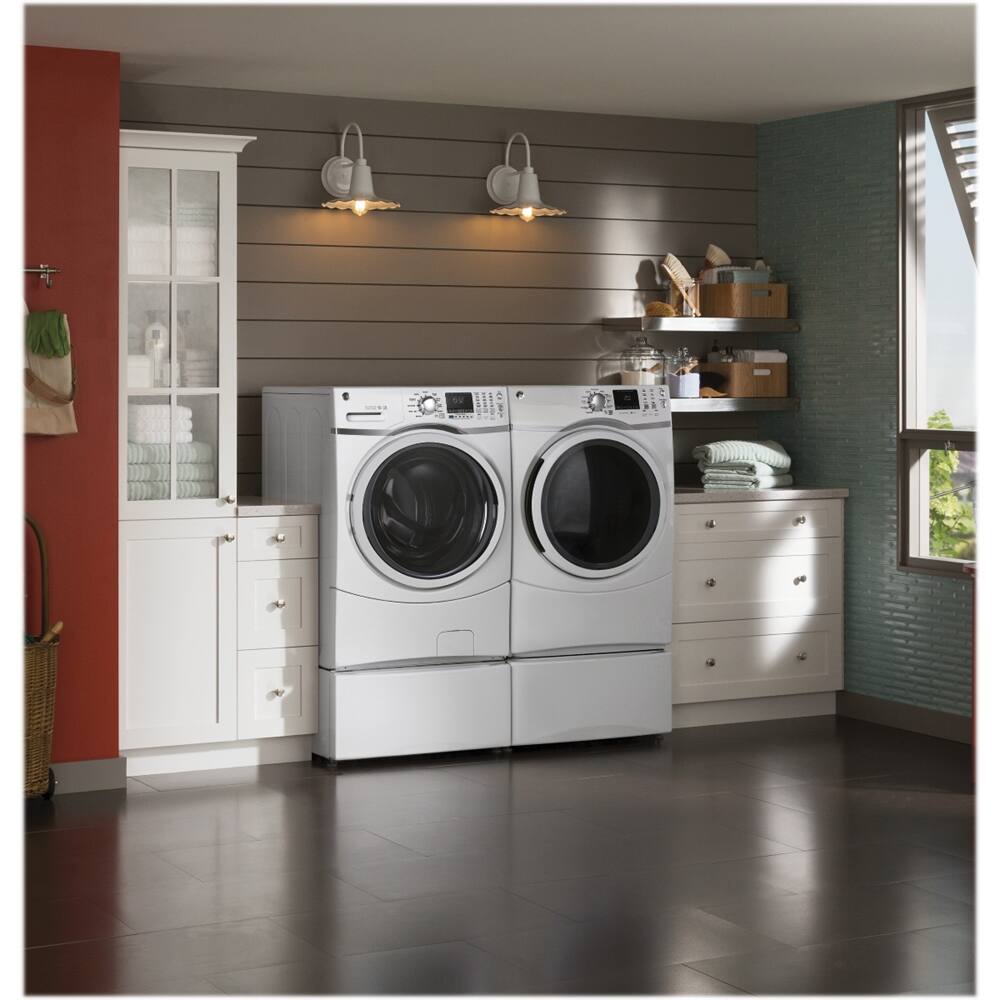 Best Buy GE 7.5 Cu. Ft. 13Cycle Gas Dryer with Steam White GFD45GSSKWW