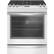 Front. Whirlpool - 5.8 Cu. Ft. Slide-In Gas Convection Range - Ice white.