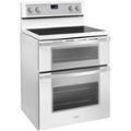 Left Zoom. Whirlpool - 6.7 Cu. Ft. Self-Cleaning Freestanding Double Oven Electric Convection Range - White.