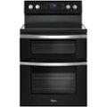 Whirlpool - 6.7 Cu. Ft. Self-Cleaning Freestanding Double Oven Electric Convection Range - Black