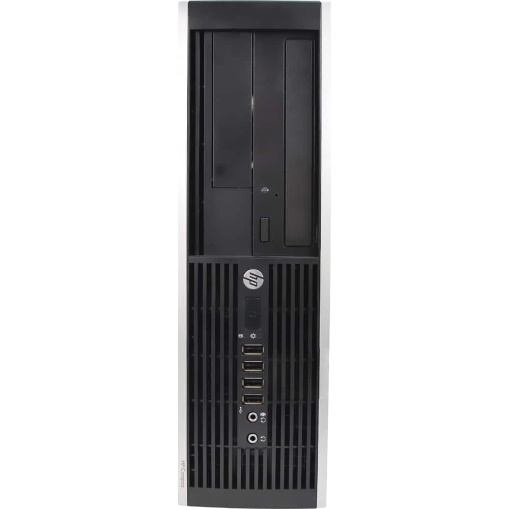 Front. HP - Refurbished Desktop - Intel Core i5 - 4GB Memory - 250Gb Hard Drive - Black.