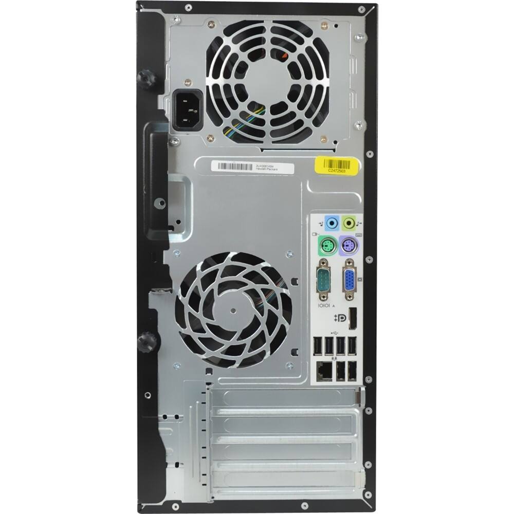 Back. HP - Refurbished Compaq 6000 Pro Desktop - Intel Core 2 Duo - 4GB Memory - 160Gb Hard Drive - Black.