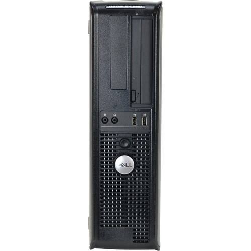 Front. Dell - Refurbished Desktop - Intel Core2 Duo - 2GB Memory - 160GB Hard Drive - Black.