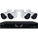 Front Zoom. Night Owl - 8-Channel 4-Cameras Indoor/Outdoor Wired 1080p 1TB DVR Security System.