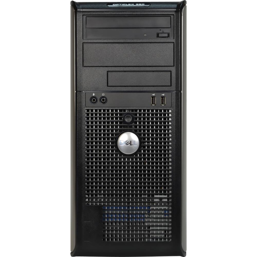 Dell - Refurbished Desktop - Intel Core2 Duo - 4GB Memory - 160GB Hard Drive - Black-Front_Standard 