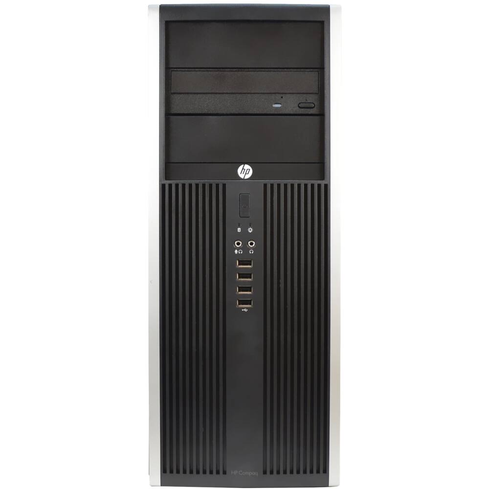 Front. HP - Refurbished Compaq Desktop - Intel Core i7 - 16GB Memory - 1TB Hard Drive.