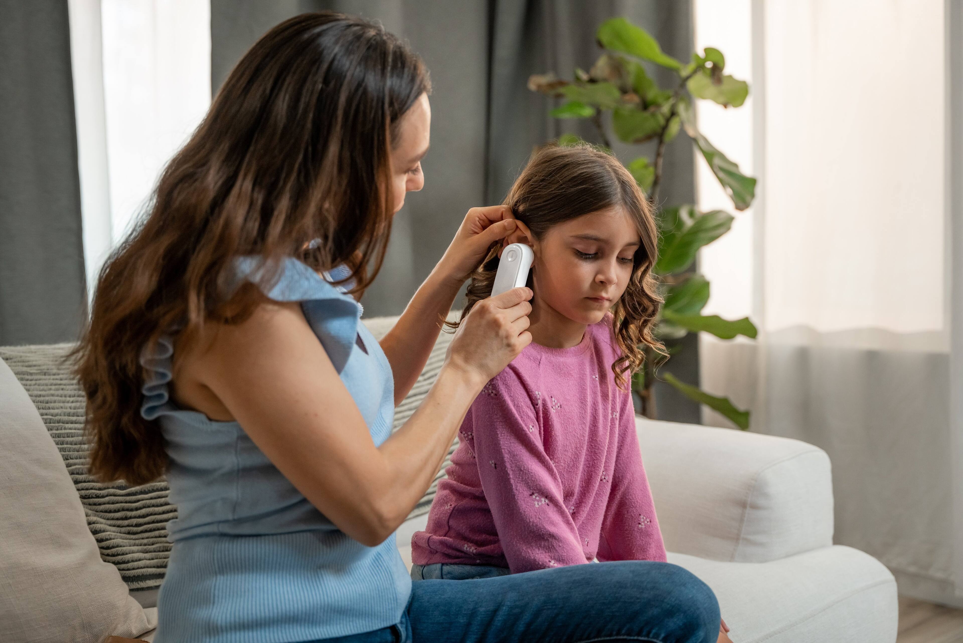 Alt View 1. iHealth - Ear Thermometer for Babies, Kids, Adults, Hyper Accuracy Infrared Sensor, Pre-Warmed Tip, All-in-One Kit for Home/Travel - White.