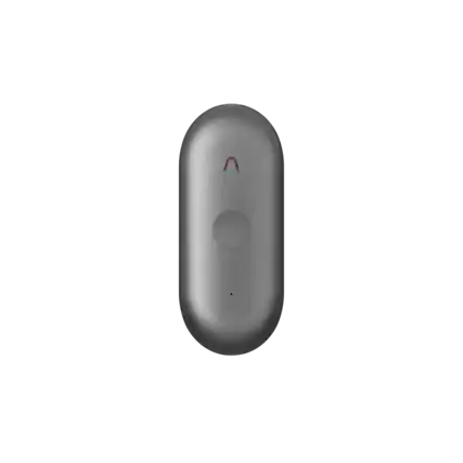 Front. PLAUD - NotePin S Smart AI Voice/Audio Recorder with 64 GB Internal Memory and Digital Operation - Black.