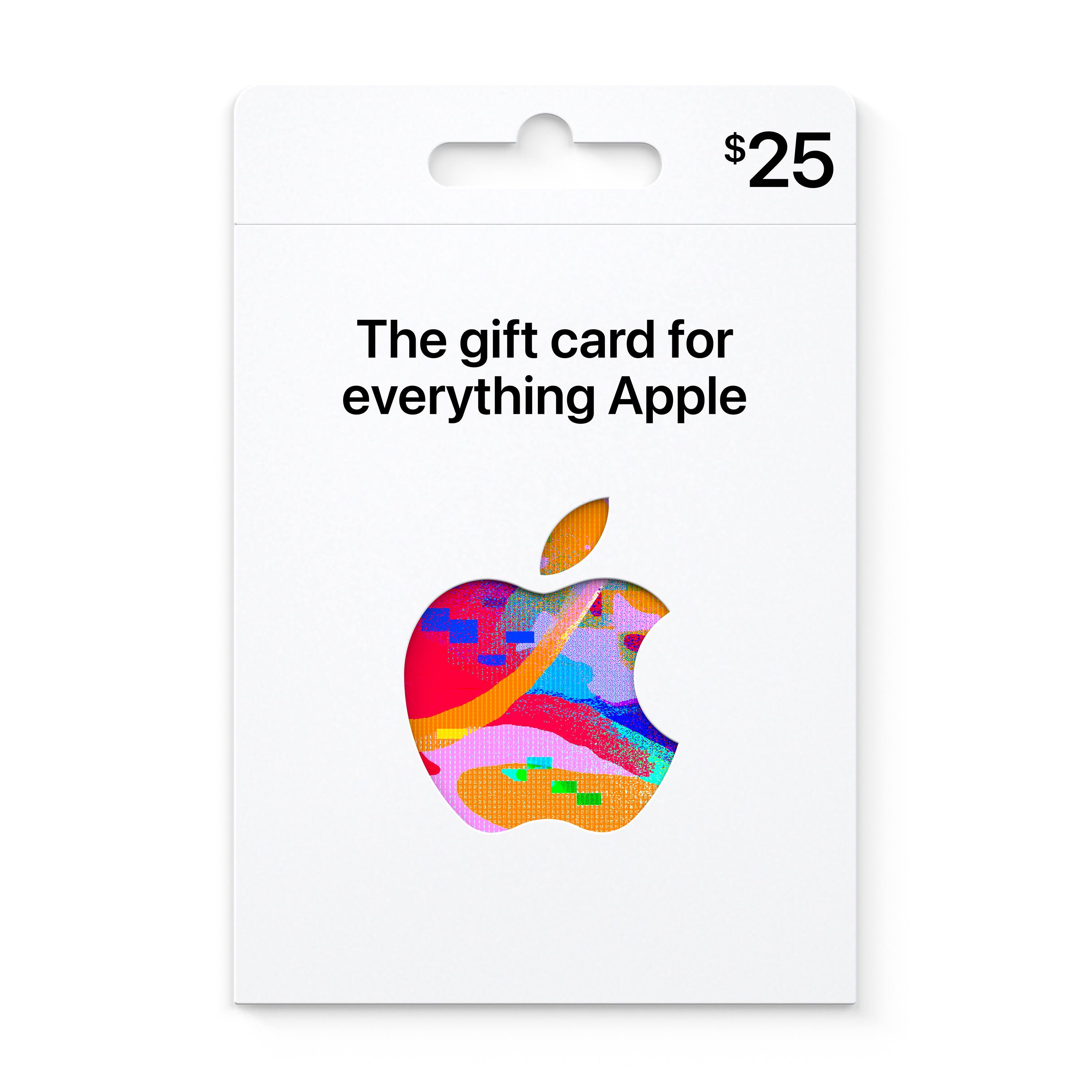 Alt View 12. Apple - $25 Apple Gift Card - App Store, Apple Music, iTunes, iPhone, iPad, AirPods, accessories, and more.