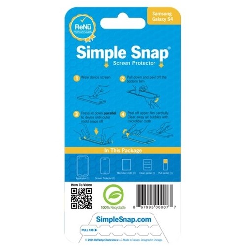 Best Buy: Simple Snap Screen Protector for Samsung Galaxy S5 ...