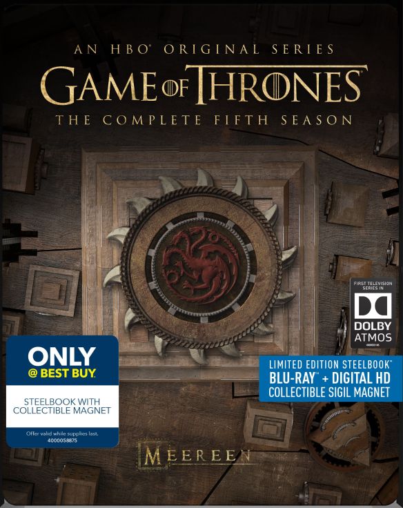  Game of Thrones: The Complete Fifth Season [Blu-ray] [SteelBook] [Only @ Best Buy]