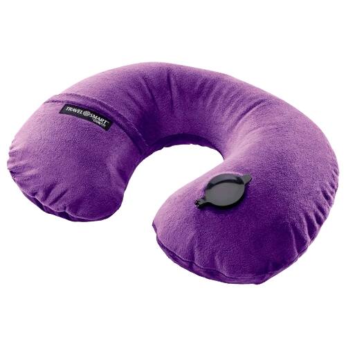 Front. Conair Travel Smart - EZ Inflate Neck Rest - Purple.